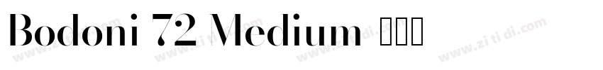 Bodoni 72 Medium字体转换